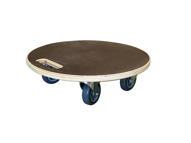 Support de pots - à roulette - anti-dérapant avec poignet - diamètre 40 cm
