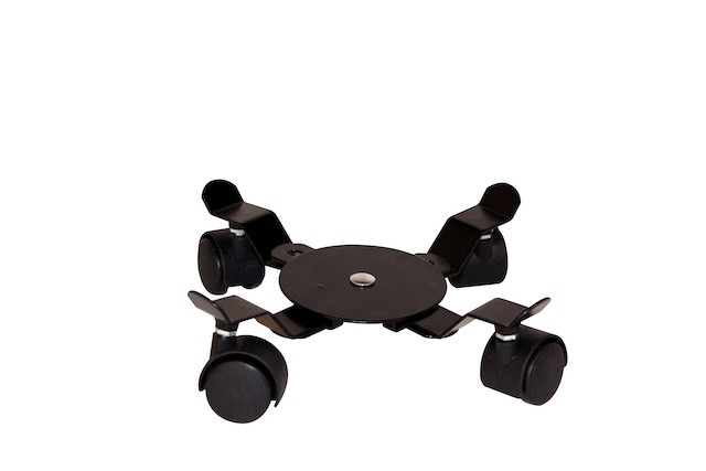 Support de pots - DIA - 24 à 36 cm - epoxy - noir