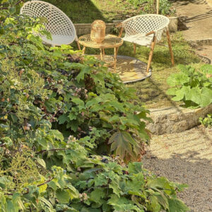 Fauteuil de jardin - Rodrigues - Structure confortable - Design contemporain - Coloris naturel JARDILINE