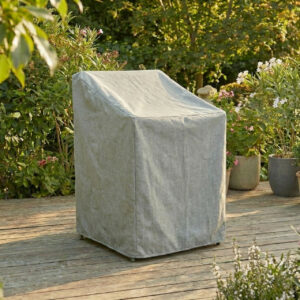 Housse de protection chaises empilables - Cover Garden - Polyester imperméable - 66x66x110 cm - Grège chiné