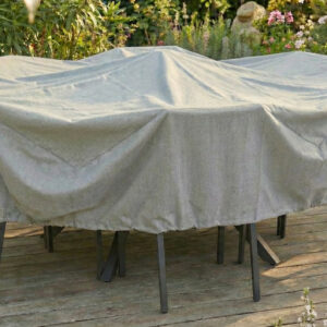 Housse de protection - Cover Garden - pour table ronde 6 personnes avec chaises - Ø160 x 70 cm