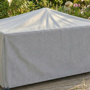 Housse de protection table de jardin - Cover Garden - Polyester imperméable - 160x90x50 cm - Grège chiné