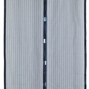 Moustiquaire de porte magnétique - Moustimagnet - 100 x 220 cm - polyester noir 2 bandes