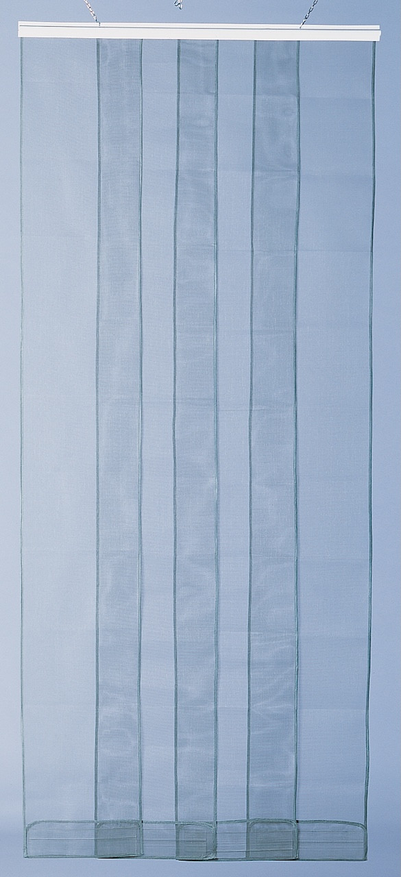 Moustiquaire de porte rideau - Arles - 100 x 220 cm - fibre de verre bleue 4 bandes