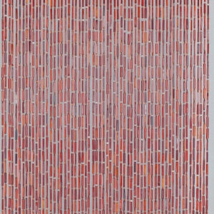 Rideau de porte - BAMBOU - 90 x 200 cm - bambou et perles de bois brun acajou
