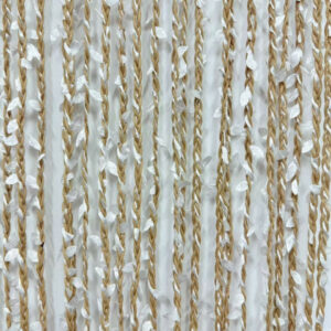 Rideau de porte décoratif - SAMANA - 90 x 200 cm - feuillage artificiel blanc