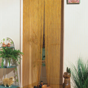 Rideau de porte - Naturel - 90 x 200 cm - bambou naturel 99 bandes