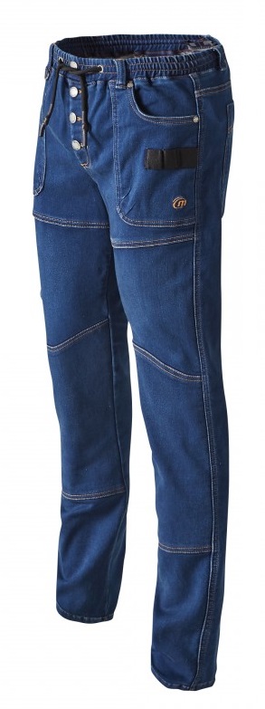 Jean de travail multipoches MOLLETON DENIM bleu T46 PULS 0307.9999.151 T46