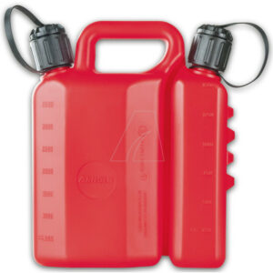 Jerrican double avec goulotte souple et goulotte rigide 3 + 1,5 l