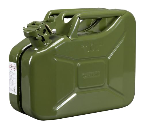 Jerrycan carburant métallique 10 L PRESSOL 21 055