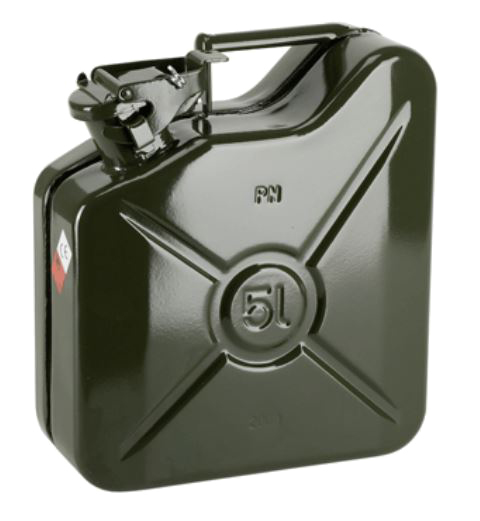 Jerrycan carburant métallique 5 L PRESSOL 21 050