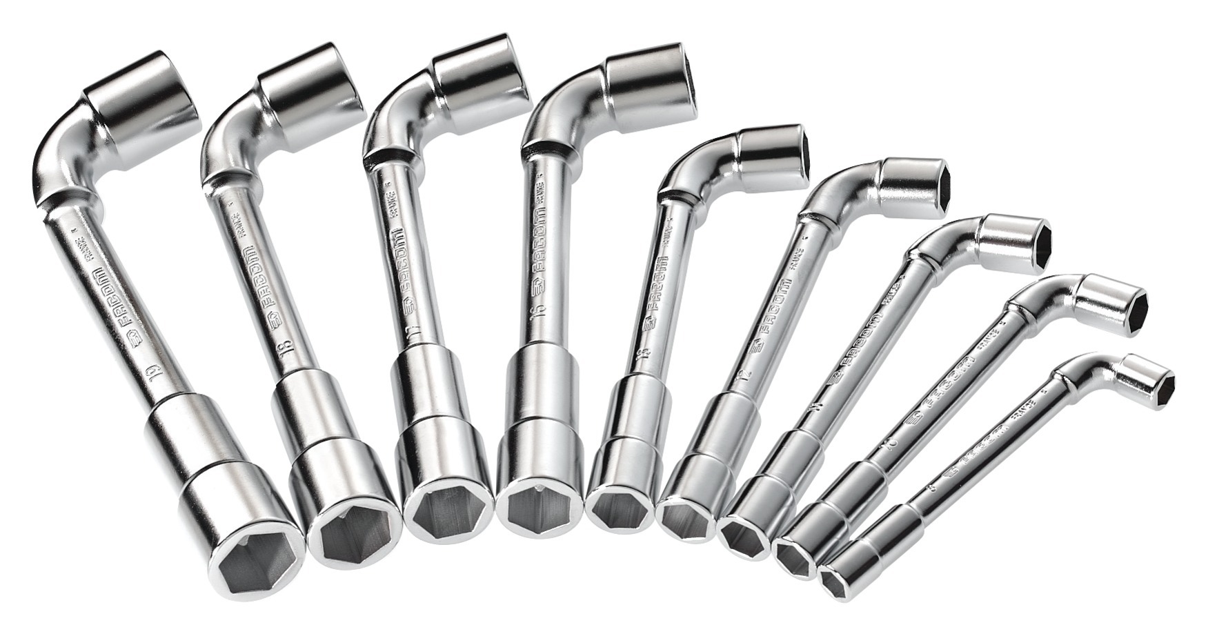 Jeu 9 clés à pipe débouchées OGV® 6 pans FACOM 75.J9PB