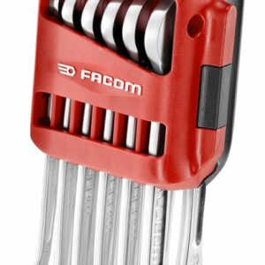 Jeu de 10 clés mixtes à fourche à cliquet métriques FACOM 467BR.JP10PB