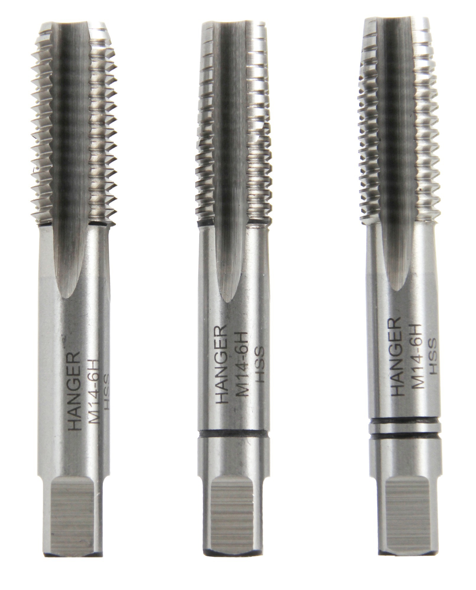 Jeu de 3 tarauds à main M8 x 125 HANGER 155814