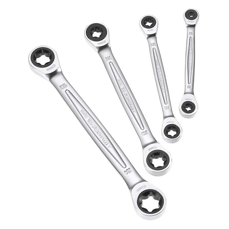 Jeu de 4 clés polygonales Torx à cliquet FACOM 464TX.J4PB