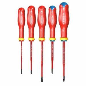 Jeu de 5 tournevis isolés 1000 V FACOM AD.J5TVEPB