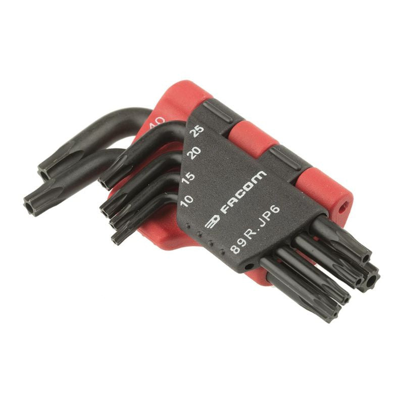 Jeu de 6 clés mâles Resistorx FACOM 89R.JP6PF (10 à 40 mm)