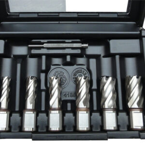 Jeu de 6 fraises HSS-CO + pointe carbure tungstène Weldon 19 mm JEPSON 490145