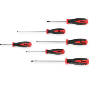 Jeu de 6 tournevis plats et cruciformes PZ HANGER 131090