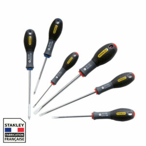 Jeu de 6 tournevis STANLEY FATMAX électricien + mécanicien - pozidriv