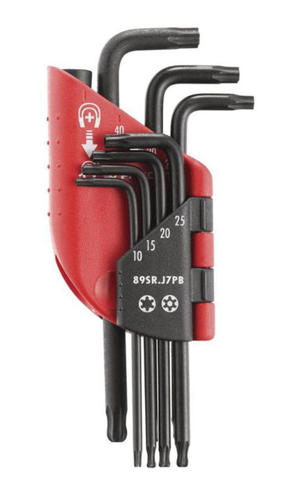 Jeu de 7 clés mâles Torx - Resistorx FACOM 89SR.J7PB