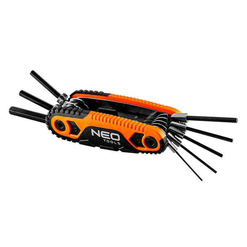 Jeu de 8 clés mâles 6 pans sur monture NEO TOOLS 09-571