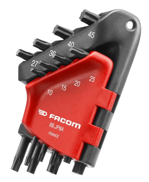 Jeu de 8 clés mâles coudées Torx® FACOM 89.JP8A