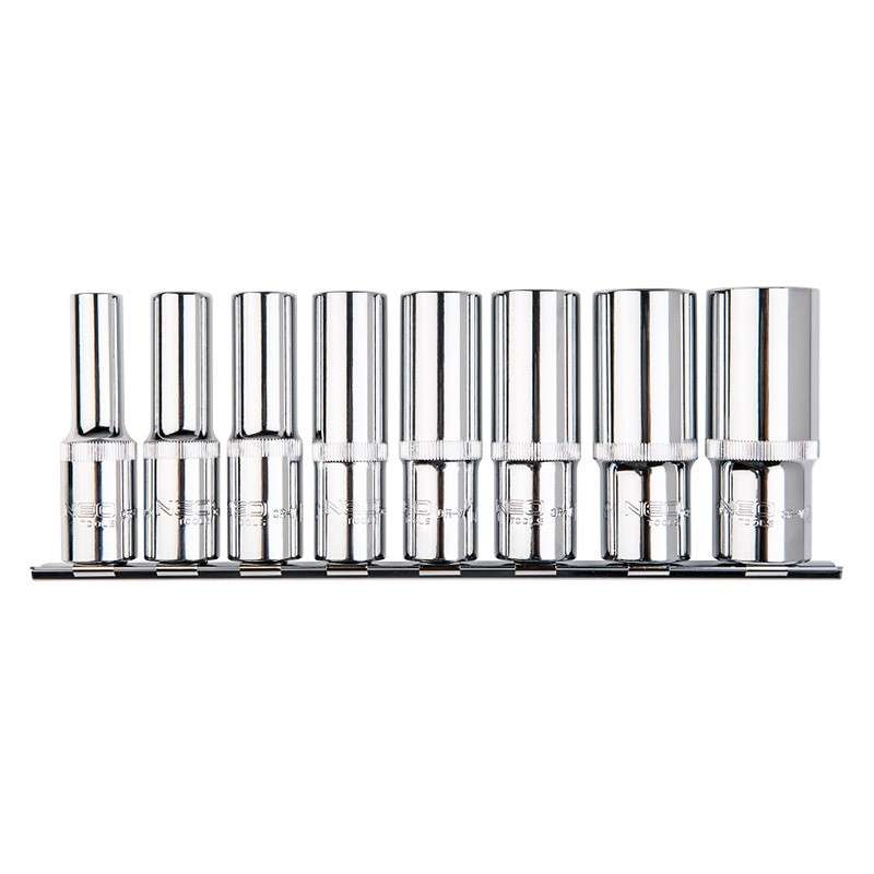 Jeu de 8 douilles longues Spline 1/2 NEO TOOLS 08-650