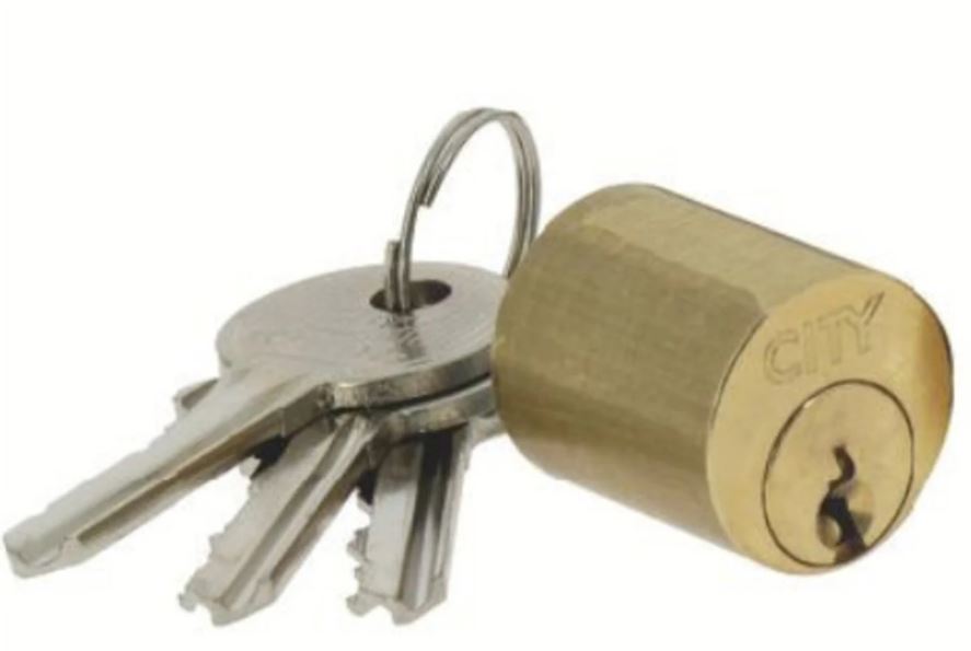 Jeu de cylindre pour verrou CITY laiton poli 60 mm ISEO 56330601.5