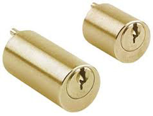 Jeu de cylindres 45 mm laiton poli pour verrou trois clés JPM 835745-01-0A