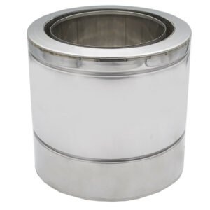 Adaptateur bas flexible isolé - Ø80 mm vers conduit pellets Ø140 mm