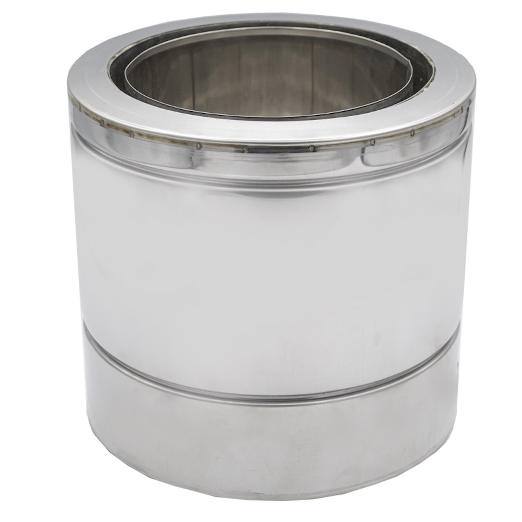 Adaptateur bas flexible isolé - Ø80 mm vers conduit pellets Ø140 mm