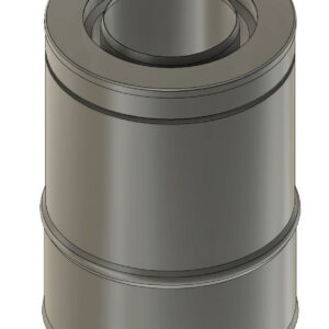 Adaptateur double paroi bas flexible isolé Ø153/213 mm