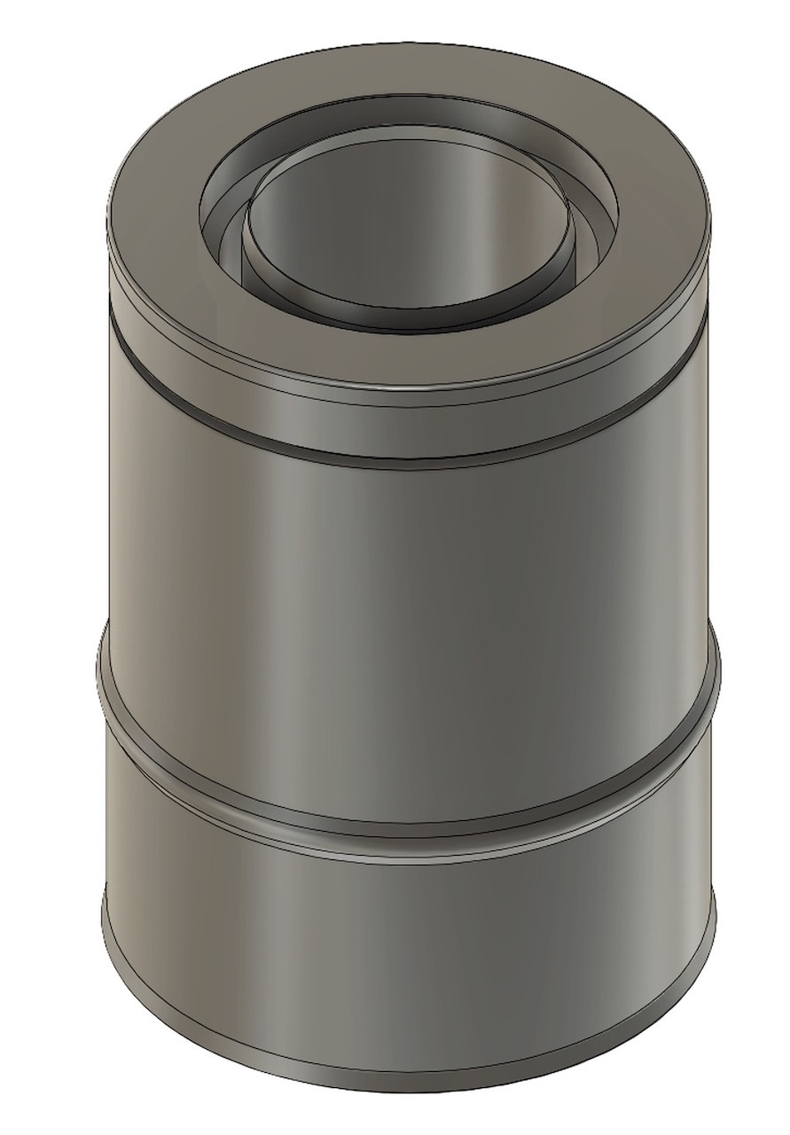 Adaptateur double paroi bas flexible isolé Ø153/213 mm