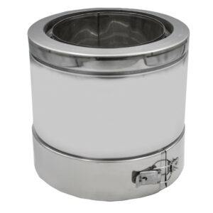 Adaptateur haut - conduit flexible isolé vers conduit pellets Ø80 mm