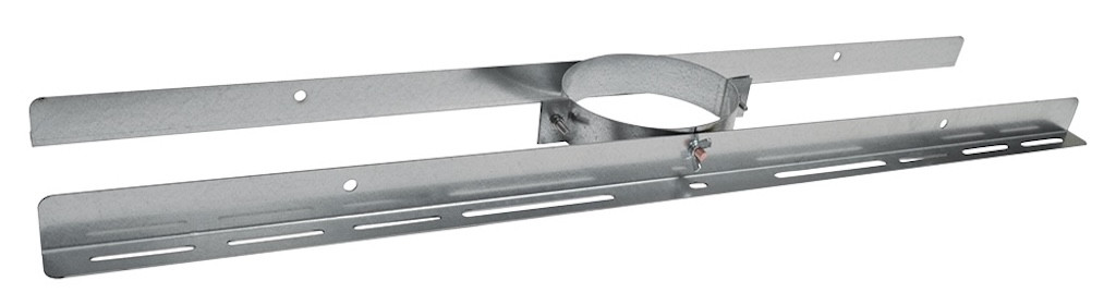 Collier de soutien - Ø130/190 - pour conduit flexible isolé - inox galvanisé