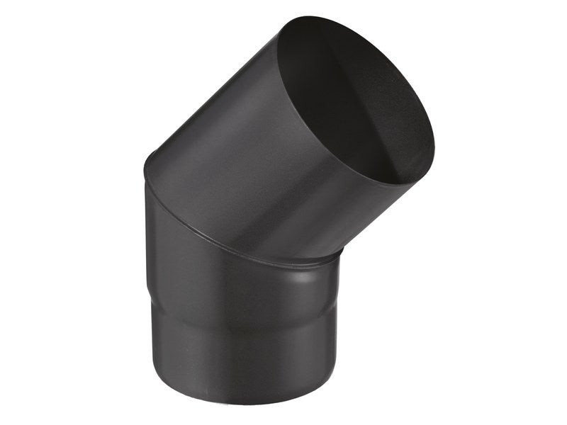 Coude émaillé de 45° d'angle - pour raccordement - diamètre 125 mm - longueur 13 cm - épaisseur 0,7 mm