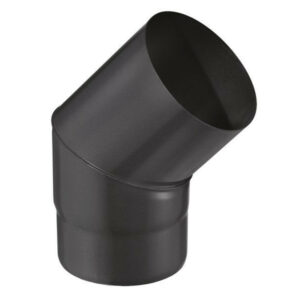 Coude émaillé de 45° d'angle - pour raccordement - diamètre 150 mm - longueur 16 cm - épaisseur 0,7 mm