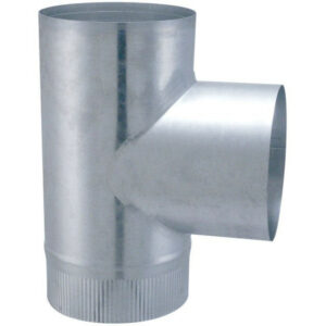 Coude en T de 90° d'angle pour raccordement femelle - modèle POLYFEU - Diamètre 125 mm