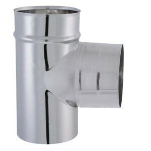 Coude en T pour raccordement de 90° d'angle - modèle TYRAL - inox 304 - double emboitement - Ø139