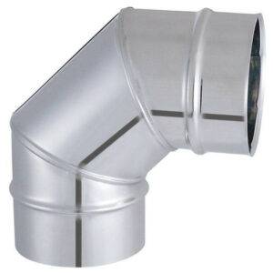 Coude lisse de raccordement de 90° d'angle - modèle TYRAL - inox 304 - Ø150