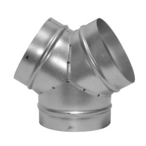 Culotte galvanisée en "Y" de dérivation - diamètre 125 mm
