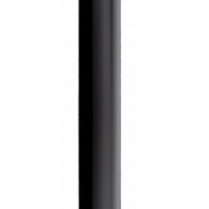 Elément droit à simple paroi - modèle Apollo - Hauteur 250mm - Email 0.7mm - Noir - Ø80