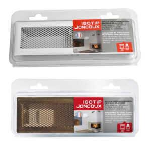 Grille d’air chaud standard blanche - 190 x 60 mm