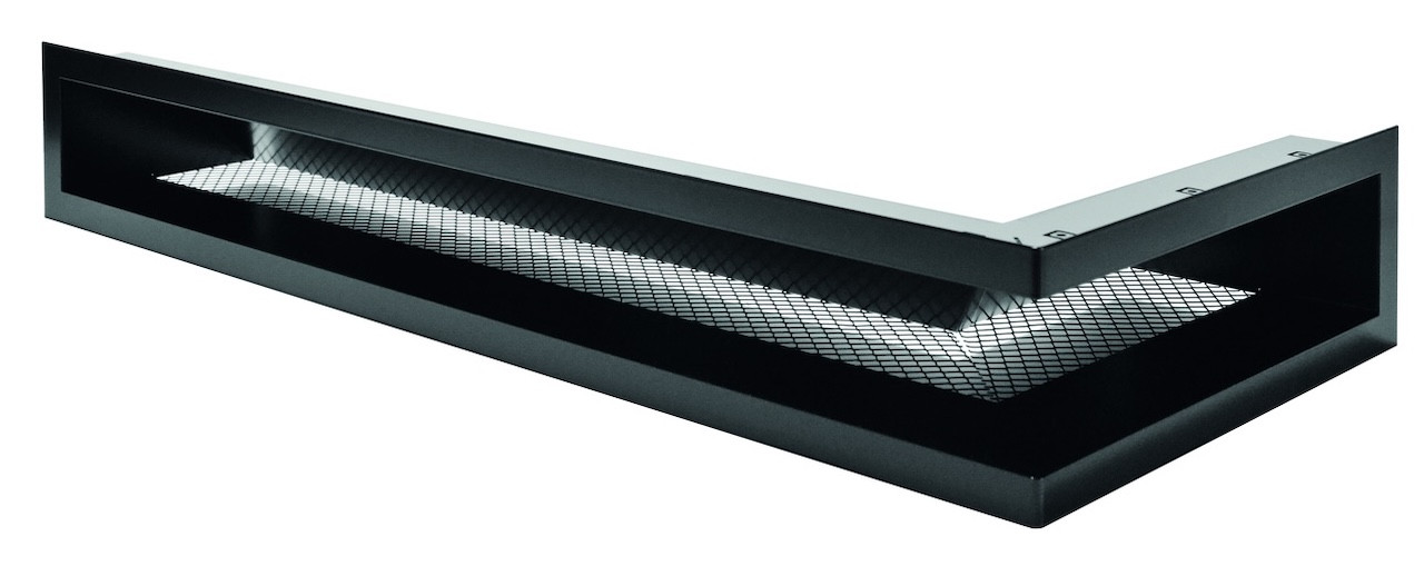 Grille d’angle à droite blanche - 700 x 300 x 110 mm