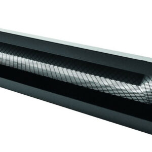 Grille de hotte d’angle gauche noire 700x110x300 mm