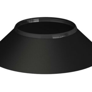 Larmier à joint - Apollo Pellets 2.0 - noir Ø80 mm