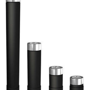 Élément droit - Apollo Pellets 2.0 - noir - Ø80/130 mm - longueur 150 mm