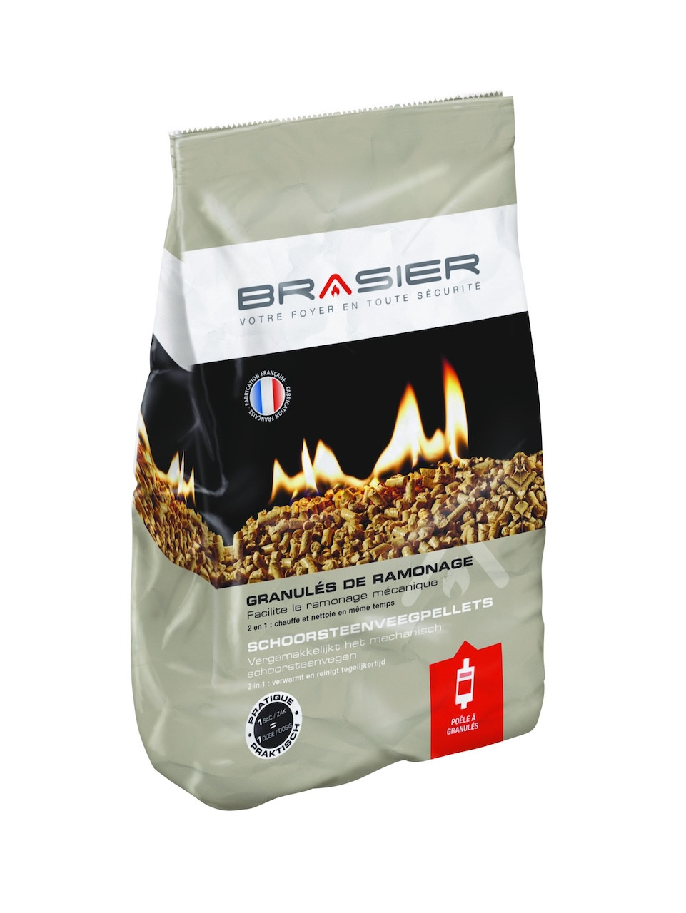 Pellets de ramonage catalytique Brasier - Étui de 1,5 kg