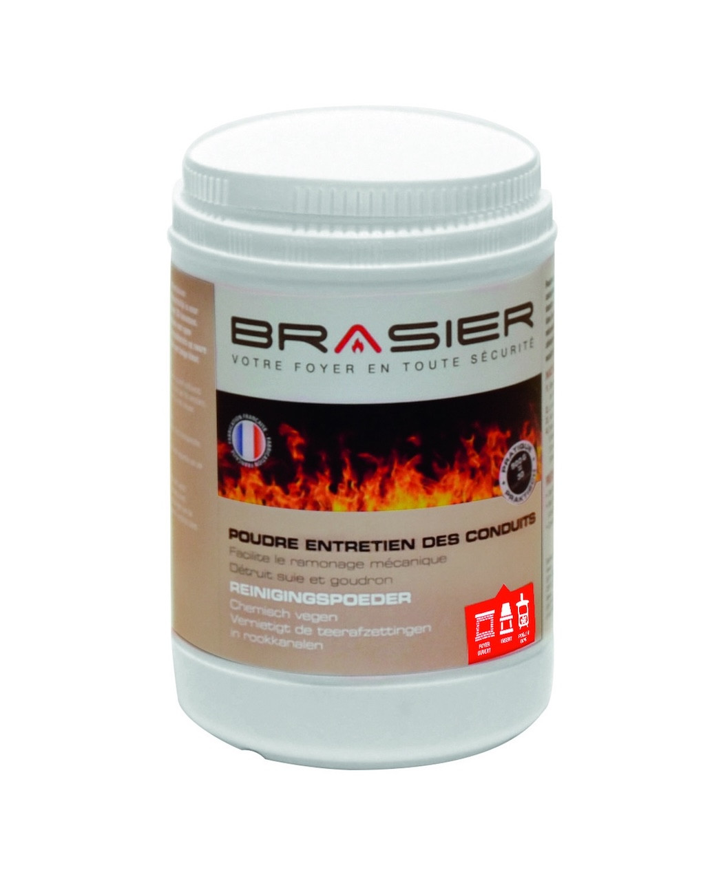 Poudre de ramonage catalytique Brasier - Pot de 900 g